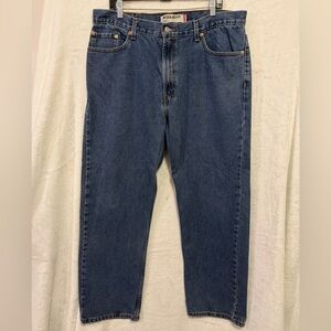 Vintage Y2K Levis 505 Jeans Regular Fit Mens Fits 36 x 30 Blue Heavy Denim 2000s